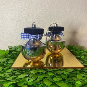 Unwrapped Bath&BodyWorks gingham perfume ornaments